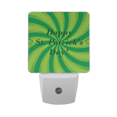 

ALAZA LED Night Light With Smart Dusk To Dawn SensorShamrocks And Gold Coins Plug In Night Light