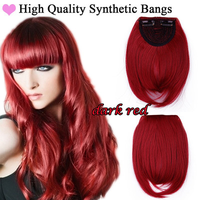 

Lady Natural Hair Extension Clip In Front Hair Bangs Fringe human Straight Hair Front Hair Extensions