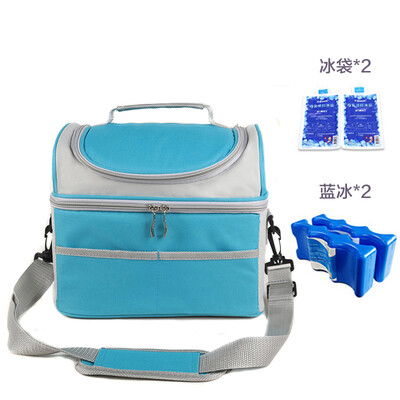

Youha youha portable multi-function breast milk storage bag ice bag back milk Mummy bag outdoor fresh-keeping bag with blue ice YH-0108 blue