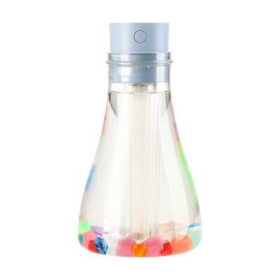 

TOMNEW 500ML Mini Cool Mist Humidifier USB Portable Ultrasonic Two-gears Air Fresh Diffuser with LED Night Light for Home Office