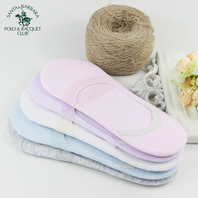 

St Pauls socks female invisible socks cotton spring&summer short tube thin section ladies sports low to help socks boat socks cotton 5 pairs of mixed color code