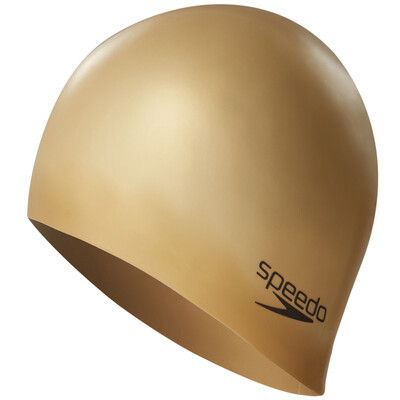 

Speedo (speedo) силиконовая плавательная шапка мужские дамы длинные волосы водонепроницаемая защита для ушей большой взрослый плавательный колпачок мода классический 3D 61401217 золото