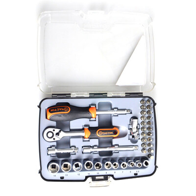 

Tactix 365052 37 pieces ratchet socket wrench set tool car repair repair kit