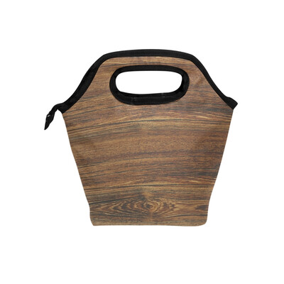 

Lunch Bag Tote Bag Wooden Wall Travel Picnic Organizer Lunch Holder Handbags Lunch Bag Box for Office