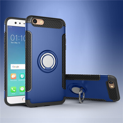 

Fivice OPPO F3A77 case PC metal ring shell magnetic car bracket TPU phone case