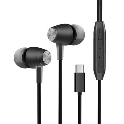 

For Xiaomi Mi 6 USB-C Headphones Don\T Need Connector Earbuds Earphone with Microphone&Volume Control