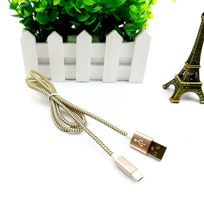 

2019 New Nylon Braided Type C Date Usb Charging Cable Data Cable For Samsung Free Shipping High Quality