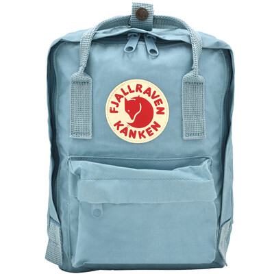 

Arctic Fox Fjallraven waterproof wear-resistant backpack simple fashion casual shoulder bag Kanken Mini 23561 501 sky blue 7L