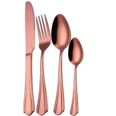 

4 pcs Luxury Stainless Steel Knife Fork Spoon Tableware Cutlery Banquet Party