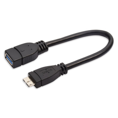 

Shanze (SAMZHE) OTG-030B USB3.0 ultra-high-speed data line AF / Micro black 0.2 meters can be connected with the keyboard and mouse