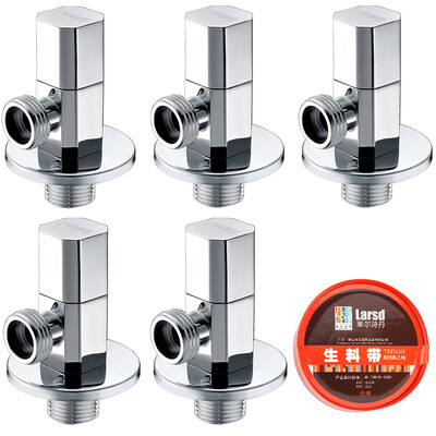 

Larsd LD105-5 full copper angle valve set hot&cold water universal triangular valve eight word valve water valve