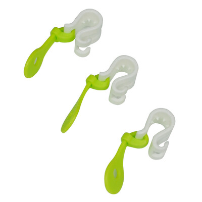 

UpperX 3 pieces Cake Decorating Bag Clips Frosting Piping Bags Icing Cake Cupcakes Ice Piping Bag Buckles Reusable Baking Tools