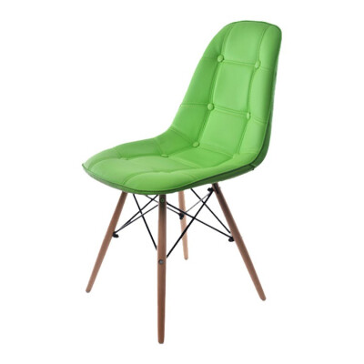 

Low price&modern PU leather dining chair with wood legs