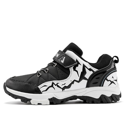 

High Quality Thick Sole Non-slip Outdoor Kids Sneakers Footwear Boys Hiking Shoes Rubber Children Camping Mountain Shoes Walking