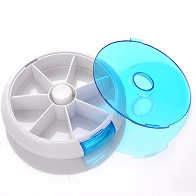 

Outdoor Seven-grid round pill box Travel Portable