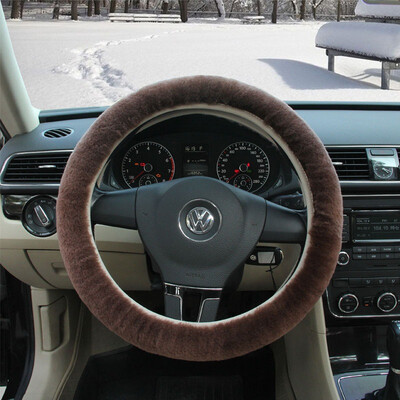 

Lai Australia imported from Australia sheepskin shears set winter car seat steering wheel cover (MB brown)