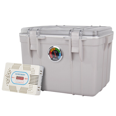 

Rima EIRMAI R12 SLR Camera Moistureproof Box Lens Storage Box Mildewproof Moisture absorption Drying box M Send Large moisture card Hyun gray