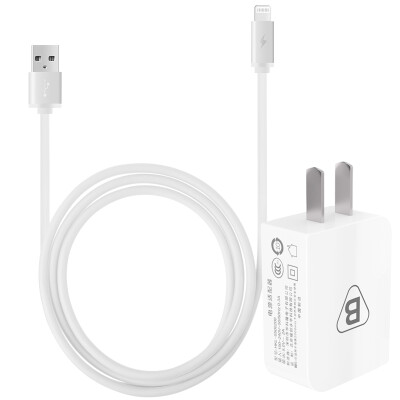 

BIAZE Apple, 7/6 / 5s линии передачи данных 1 м серебро + 5V / 2A телефон / планшет зарядное устройство iPhone5 / 6s / 7 Plus / новый IPad Air Mini Kit M2 + K3