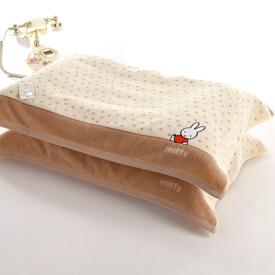 

King of the home textiles Miffy rabbit genuine MF2029 pillow towel 2 pieces of brown