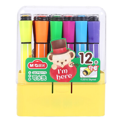 

Dawn M & G QCP92192 Teddy Triangle Washable Watercolor Paintbrush 48 Color Box
