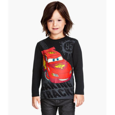 

Cartoon Cars bébé Enfants Garçon Manches Longues Haut T-Shirt Blouses Capuche 2