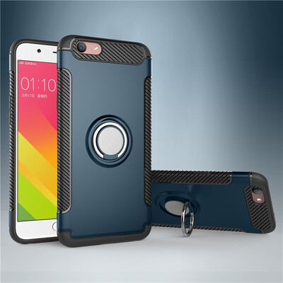 

Fivice OPPO F1S A59 case PC metal ring shell magnetic car bracket TPU phone case