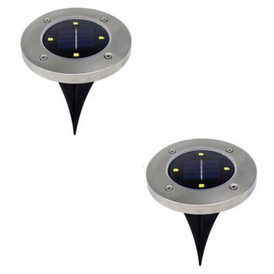

Bell & Howell Solar Disk Lights 4 LED As Seen On TV Garden Stair LightWaterproof