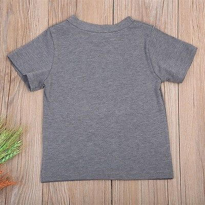 

Toddler Boy Girl Kids Summer Short Sleeve Tee Tops Clothes Unisex Baby T-Shirts