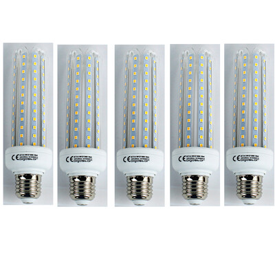 

5PCS 19W E27 LED Corn Lights T30 96 Leds SMD 3528 Warm White 1500lm 3000K AC 110-240V