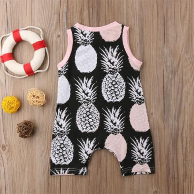 

Newborn Infant Baby Girl Bodysuit Romper Jumpsuit Clothes Backless Floral Outfit