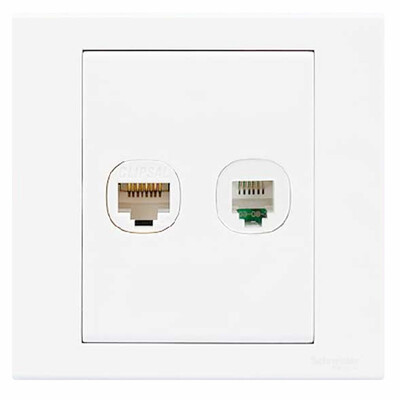 

Schneider Schneider switch socket phone computer socket panel excellent series of white