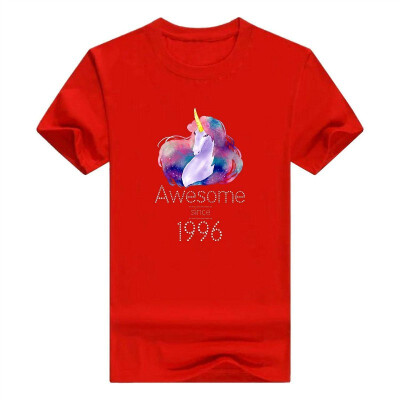 

22nd Birthday Gift Unicorn Tshirt Awesome Since 1996 Tee