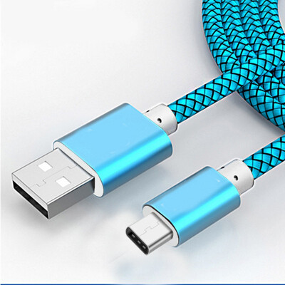 

2019 New Nylon Braided Type C Date Usb Charging Cable Data Cable For Samsung Free Shipping High Quality