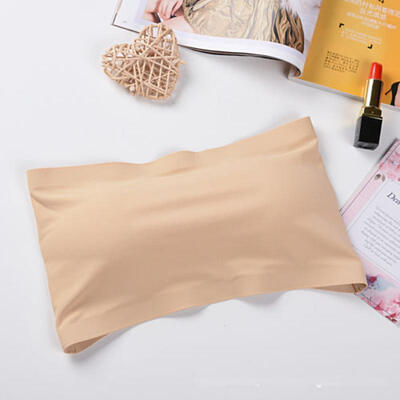 

Women Seamless Strapless Padded Bra Tops Bandeau Tube Bra Vest Top New