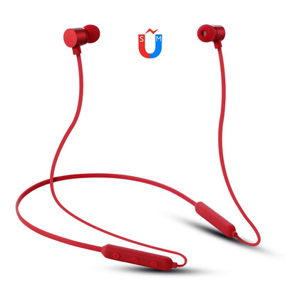 

NeillieN headset80mA metal magnetic absorption moving Bluetooth headset Wireless headsetRear-mounted sports headphones