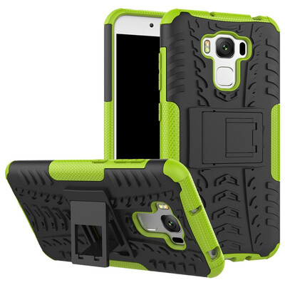 

Fivice Zenfone 3 max 55" ZC553KL Case TPU anti-fall tire pattern back clip bracket phone case