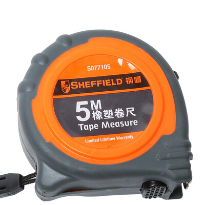 

Steel Shield SHEFFIELD S077105 All-inclusive rubber&plastic metric stainless steel tape measuring tool ruler 5m 19mm