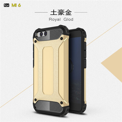 

Fivice Xiaomi MI 6 case Luxury Silicone Diamond Armor PC Hard Shell Phone Case