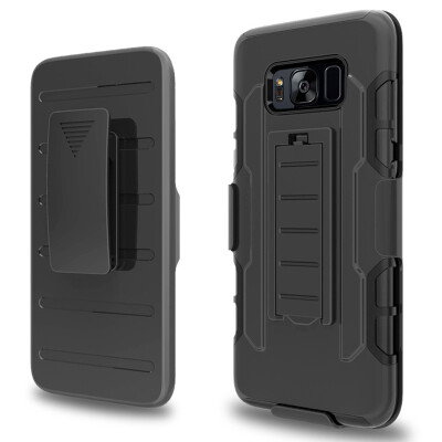 

Fivice Samsung S8 Case TPU armor anti-drop mobile phone outdoor bracket back clip PC shell phone case