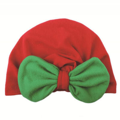 

New Style Newborn Baby Kids Autumn Warm Hats XMAS Beanie Cap Bowknot Cute Hat
