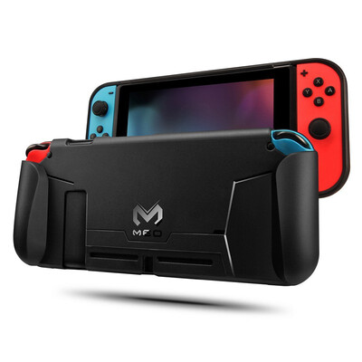 

Nintendo Switch Console TPU Protective Grips Cover Case Stores 4 Games for Switch Controller Shock-Absorption