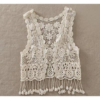 

Toddler Kids Baby Girls Crochet Lace Hollow Cardigan Tops Vest Tassel Waistcoat