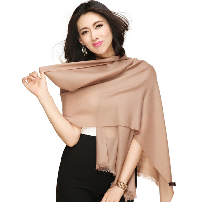 

STORY Of SHANGHAI camel pure color wool scarf autumn and winter ladies shawl warm collar