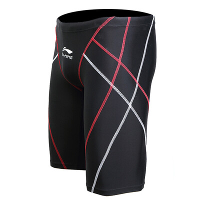 

Li Ning Li-Ning Мужские плавки Плавки колено пятую курорта случайные мужские купальники LSSL169 черный XL