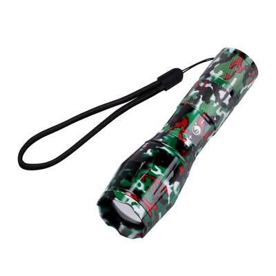 

UKing Zq-X1061 Cree T6 1000LM 5 Mode Zoomable Camouflage Flashlight Torch Set 5500K Multiple Color