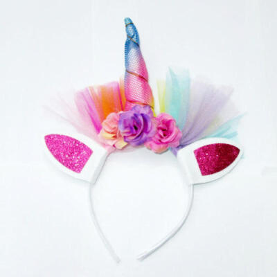 

Hot Decorative Unicorn Horn Head Party Hair Headband Fancy Dress Cosplay Costume