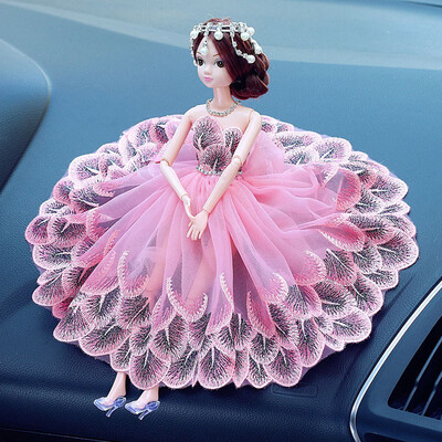 

1 pcs lovely Dolls beautiful Decorative Dolls auto Ornament Sweet Wedding Handmade dolls Fashion Car Interior Decoration