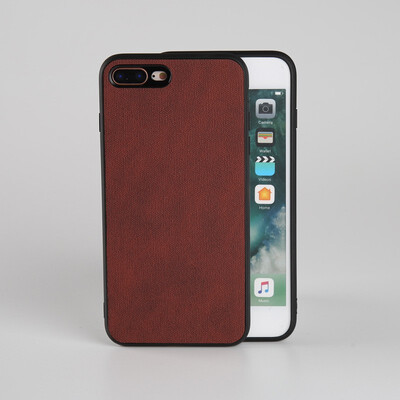

Phone Cases For iPhone X Xs Max Cover PU Leather Frabic Texture TPU Silicone Case For iPhone 6 6S 7 8 Plus Shell
