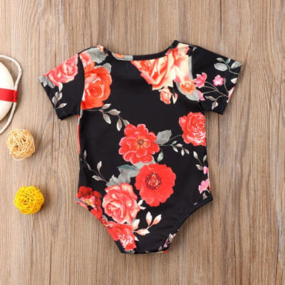 

AU Infant Newborn Baby Girls Rompers Jumpsuit Bodysuit Clothes Outfit Sunsuit