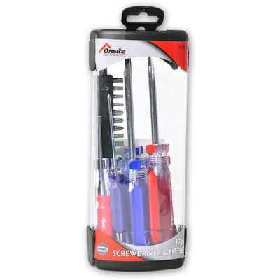 

Tactix 780003 Onsite series of 17 sets of screws approved batch of sets of modular screwdriver screwdriver computer maintenance tool set combination
